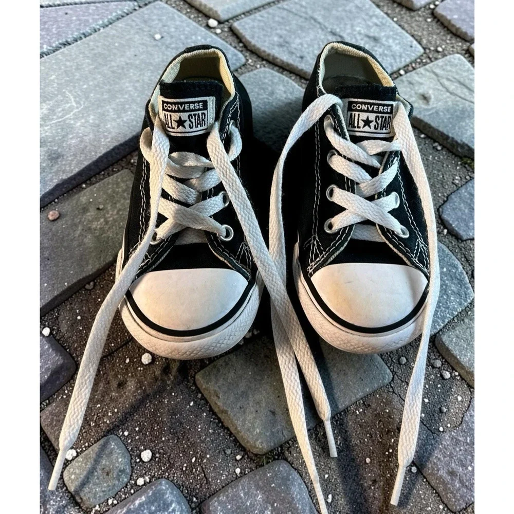 Converse All Star Chuck Taylor Canvas Low Top Shoes Size 7 Infant Black